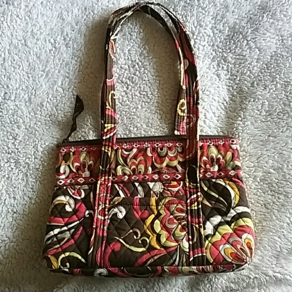 Brown Vera Bradley purse handbag shoulder bag - Picture 1 of 6